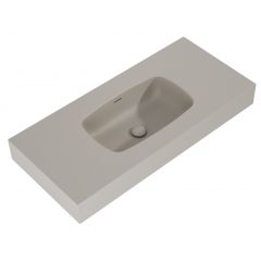 Elita Dimple RE041000027020 umywalka 100.8x46 cm prostokątna ścienna brąz/beż