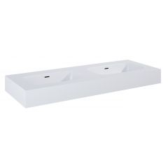 Elita Dimple RE041200025290 umywalka 121x46 cm prostokątna ścienna-podwójna biała