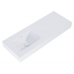 Elita Dimple RE041201025290 umywalka 121x46 cm prostokątna ścienna biała