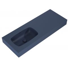 Elita Dimple RE041201027030 umywalka 121x46 cm prostokątna ścienna niebieska