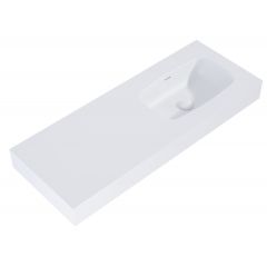 Elita Dimple RE041202025290 umywalka 121x46 cm prostokątna ścienna biała