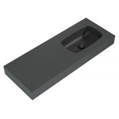 Elita Dimple RE041202026010 umywalka 121x46 cm prostokątna ścienna antracyt