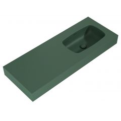 Elita Dimple RE041202027010 umywalka 121x46 cm prostokątna ścienna zielona