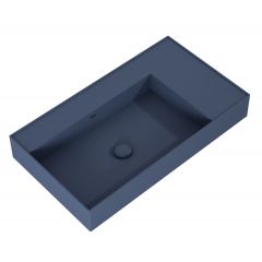 Elita Level RE041461177030 umywalka 80.5x45.5 cm prostokątna ścienna niebieska