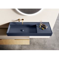 Elita Level RE041461187030 umywalka 100.5x45.5 cm prostokątna ścienna niebieska