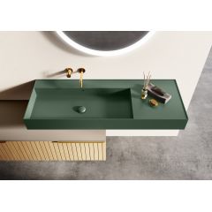 Elita Level RE041461197010 umywalka 120.5x45.5 cm prostokątna ścienna zielona