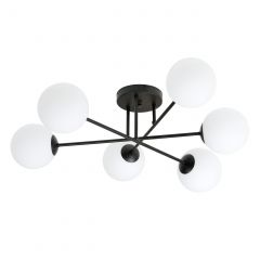 Emibig Roma 12326 lampa podsufitowa 6x10 W czarna