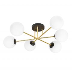 Emibig Magnum 12336 lampa podsufitowa 6x10 W czarna