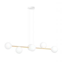 Emibig Gravity 12426 lampa wisząca 6x10 W biała