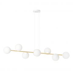 Emibig Gravity 12428 lampa wisząca x10 W biała-złota