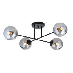 Emibig Roma 12454 lampa podsufitowa 4x10 W czarna