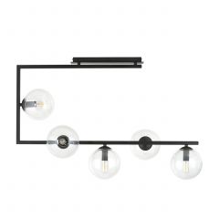 Emibig Soma 12895 lampa podsufitowa 5x15 W czarna