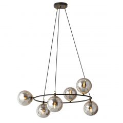 Emibig Azura 12946 lampa wisząca 6x10 W czarna
