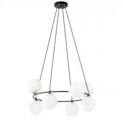 Emibig Azura 12958 lampa wisząca powyżej 6x10 W czarna