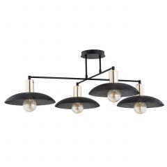 Emibig Spirit 13204 lampa podsufitowa 4x15 W czarna-złota