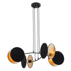 Emibig Motif 13254 lampa wisząca 4x15 W czarna