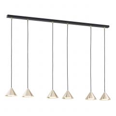 Emibig Elit 13296 lampa wisząca 6x12 W czarna