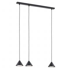 Emibig Elit 13303 lampa wisząca 3x12 W czarna
