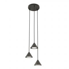 Emibig Elit 13303PREM lampa wisząca 3x10 W czarna