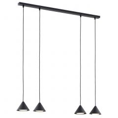 Emibig Elit 13304 lampa wisząca 4x12 W czarna