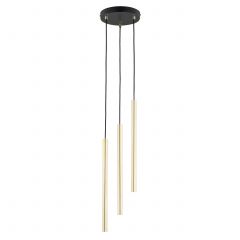 Emibig Selter Gold 13323PREM lampa wisząca 3x8 W czarna