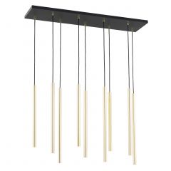 Emibig Selter Gold 13329 lampa wisząca powyżej 6x8 W czarna
