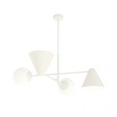 Emibig Hermes 13484 lampa wisząca 4x10 W biała