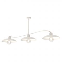 Emibig Foster 13543 lampa wisząca 3x10 W biała