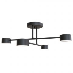 Emibig Halo 13554 lampa wisząca 4x10 W czarna