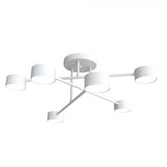 Emibig Halo 13566 lampa wisząca 6x10 W biała
