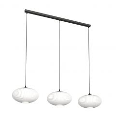 Emibig Coco 13763 lampa wisząca 3x15 W biała-czarna