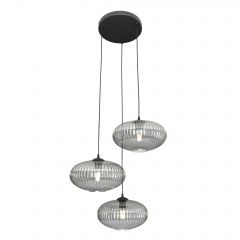 Emibig Coco 13773PREM lampa wisząca 3x15 W czarna-grafitowa