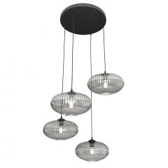 Emibig Coco 13774PREM lampa wisząca 4x15 W czarna-grafitowa