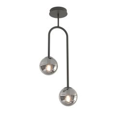 Emibig Atria 13842 lampa podsufitowa 2x10 W czarna-grafitowa