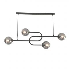 Emibig Atria 13844 lampa wisząca 4x10 W czarna-grafitowa