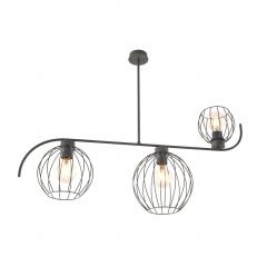 Emibig Echo 13853 lampa podsufitowa 3x15 W czarna