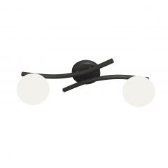 Emibig Opus 13902 lampa podsufitowa 2x10 W biała-czarna