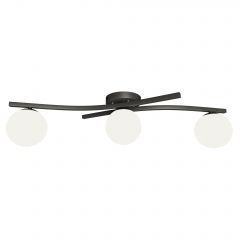 Emibig Opus 13903 lampa podsufitowa 3x10 W biała-czarna