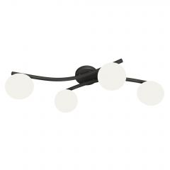 Emibig Opus 13904 lampa podsufitowa 4x10 W biała-czarna