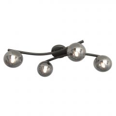 Emibig Opus 13914 lampa podsufitowa 4x10 W czarna-grafitowa