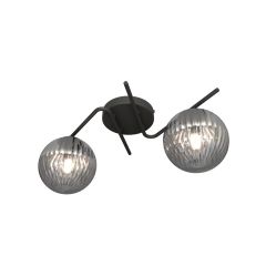 Emibig Vespa 13962 lampa podsufitowa 2x10 W czarna-grafitowa