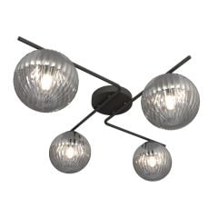 Emibig Vespa 13964 lampa podsufitowa 4x10 W czarna-grafitowa