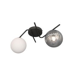 Emibig Vespa 13972 lampa podsufitowa 2x10 W biała-czarna-grafitowa
