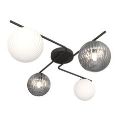 Emibig Vespa 13974 lampa podsufitowa 4x10 W biała-czarna-grafitowa