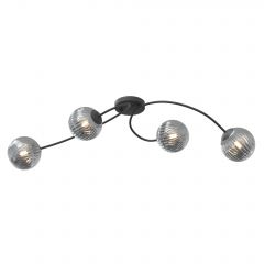 Emibig Vibra 13994 lampa podsufitowa 4x10 W czarna-grafitowa