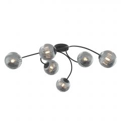 Emibig Vibra 13996 lampa podsufitowa 6x10 W czarna-grafitowa