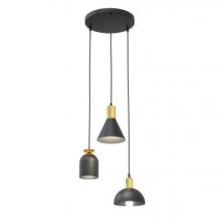 Emibig Fox 14023PREM lampa wisząca 3x15 W czarna