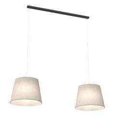 Emibig Epoca 14042 lampa wisząca 2x15 W czarna-beżowa