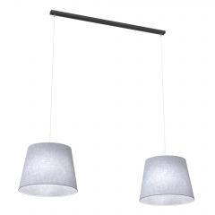 Emibig Epoca 14052 lampa wisząca 2x10 W czarna-szary/popielaty