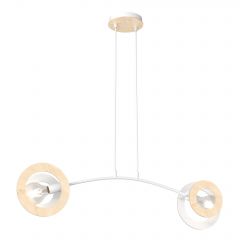 Emibig Skiva 14102 lampa wisząca 2x15 W biała